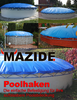 Opblaasbare zwembad-afdekking - rond + MAZIDE pool hook set, rope, pump